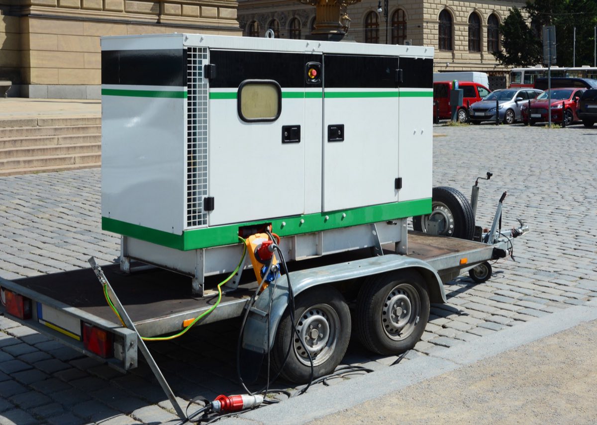 Grupo gerador a diesel para energia de emergência